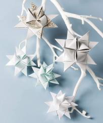 Faltstreifen natur/silber, 120g/m² 96 Streifen inkl. Anleitungen 