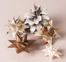 Faltstreifen natur/rosègold 96 Streifen inkl. Anleitungen 