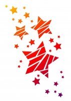 Universal-Schablone A4, Sterne 