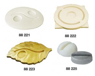 Flachkerzen-Ständerform 5-fach mit Artestone 