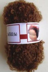 Mohair Bouclé Locke, braun 50g 