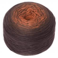 Regenbogen, Farbe 40, Kastanie 4-fädige Garn   cognac-dkl.braun 