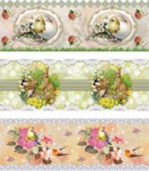 Schrumpffolie Ostern II für Eier 10cm, 3 Schrumpfbanderolen 