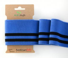 Cuff Me College Bündchen 463H150 Col. 16 - Blau-Schwarz 