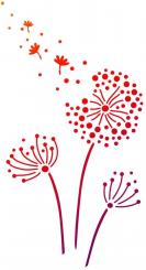 Universal-Schablone A4, Pusteblume 