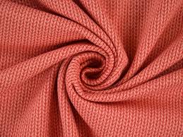 Jaquard-Jersey Big Knit 183H955  nude/flamme 