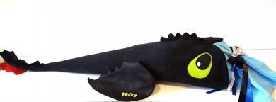 Schultüte Drache Nähset mit 80cm Innentüte Kuscheldrache 