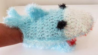 Häkelanleitung Hai Hugo aus Schwammgarn 