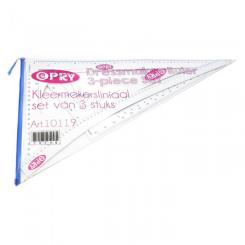 Opry Schneiderlineal Set 3er Set 