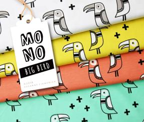 Baumwollsweat Big Bird 904S21D / coralle 