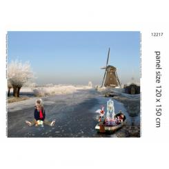 Baumwolljersey *Pferd auf Eis* H/W 18/19 