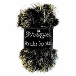 Scheepjes Panda Sparkle, Goldenite Farbe 354     schwarz/gold 