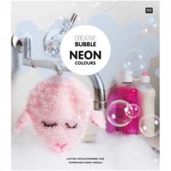 Creative Bubble Neon Coloures Spülschwämme und Deko häkeln 
