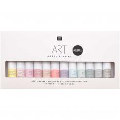 Art Acrylic Set Pastel 12x12ml 