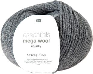 Mega Wool chunky Grau Farbe 014 