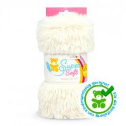 Kullaloo Plüschstoff Shaggy wollweiß 