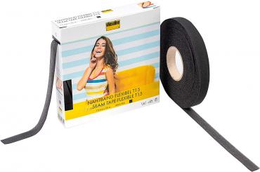 Nahtband Flexibel 1,5cm, schwarz pro m 