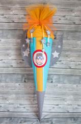 Schultüte Rakete, Nähset mit 80cm Innentüte 