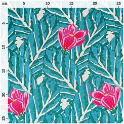 Musselin Magnolie Hot Foil 100% BW, 140 breit 