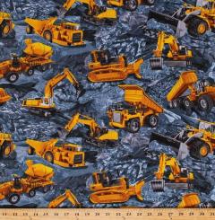 Baumwollstoff slate Michael 112cm 