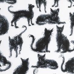 Baumwollstoff milk Cat 112cm 