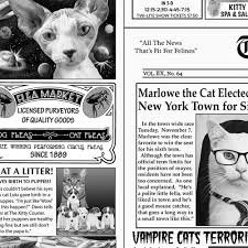 Baumwollstoff newsprint Cat 112cm 