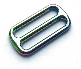 Schieber 25mm aus Metall - rainbow 