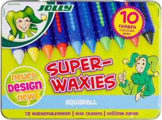 JOLLY Superwaxies AQUA sortiert, 10er-Metalletui 