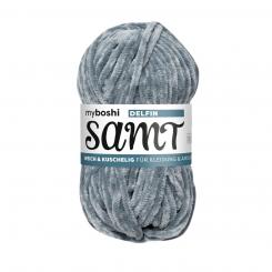 myboshi Samt, Chenille-Garn, Farbe 894 Delfin 