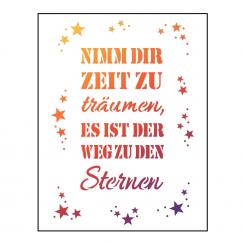 Universal-Schablone A3,Nimm Dir Zeit 