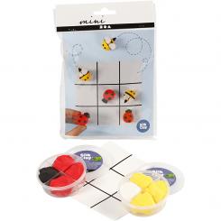 Mini Kreativ-Set,,Modellieren - Tic Tac Toe, Silk Clay 
