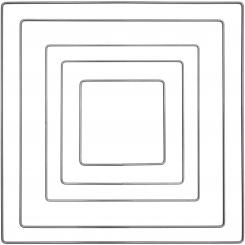 Metallring Quadrat 25cm anthrazit 