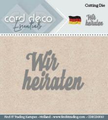 Cutting Die, Wir heiraten für Big Shot Sizzix 6 Co 
