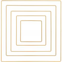 Metallring Quadrat 15cm gold 