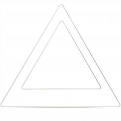 Metallring Dreieck 20cm weiß 
