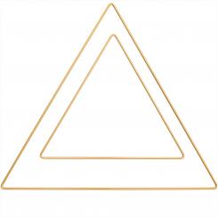 Metallring Dreieck 30cm gold 