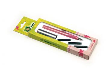 JOLLY PINKY Füllhalter + 3 Tinten- partonen rosa 