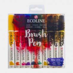 Ecoline Brush Pen, Dunkel 10 Stück in Packung 
