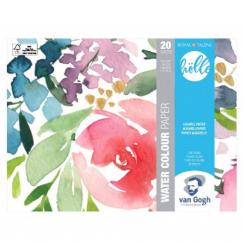 Van Gogh Frau Hölle, 18x24cm Aquarellpapier, 300gm², 20 Blatt 