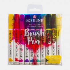 Ecoline Brush Pen, Handlettering 10 Stück in Packung 