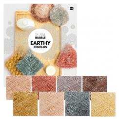Creative Bubble Häkelset Earthy Colors, Anleitung und 8x Garn 