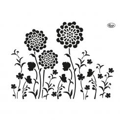 Universal-Schablone A3, Blob Paint Blumenwiese 