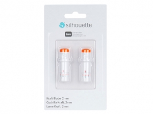 SIL 2mm Kraft-Messer für SILHOUETTE CAMEO 3 und Portrait 2 Doppelpack 