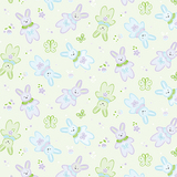 Little Charmers, Bunnies Light Mint Breite 112cm 