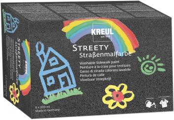 Streety Straßenmalfarbe 6er Set 6x200ml 
