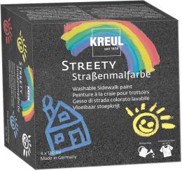Streety Straßenmalfarbe Starter Set 4x120ml 