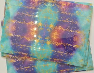 Flockfolie Watercolor Gold 1 A4 