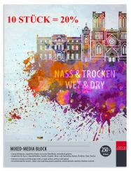 Mixed-Media Block, 18x24cm, 250g/m², 20 Blatt 