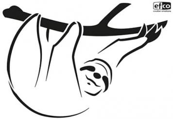 Stencil Schablone A4, Faultier 1-teilg 