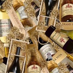 Baumwollstoff Cheers to You, Wine Cellar Neutral, Breite 112cm 